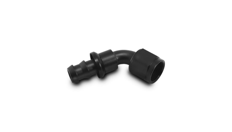 Vibrant Push-On 60 Degree Hose End Elbow Fitting Size -6AN