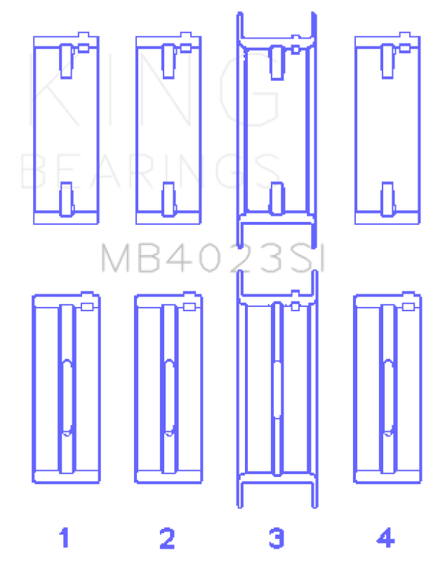 King Engine Bearings For FORD TAURUS V6 245CI/177CI/ Main Bearing