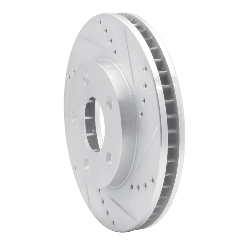 R1 97-05 Buick Century Front Right Drilled & Slotted Silver Brake Rotor