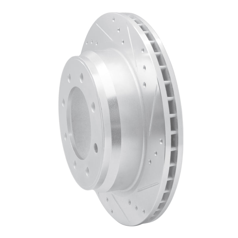 DFC 12-21 Nissan NV1500 Rear Right Drilled & Slotted Silver Brake Rotor