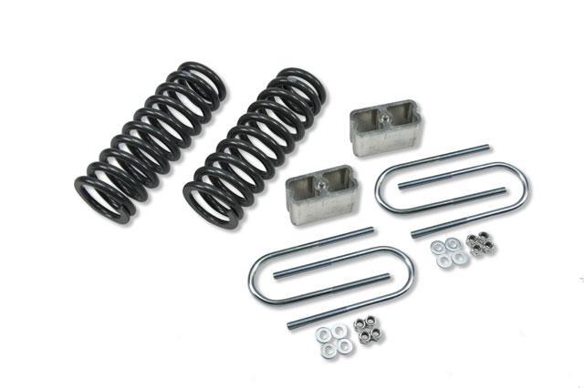 Belltech LOWERING KIT 14 Silverado/Sierra Ext/Crew Cab 2WD 1in or 2in Ft/2in or 3in Rr w/o Shocks
