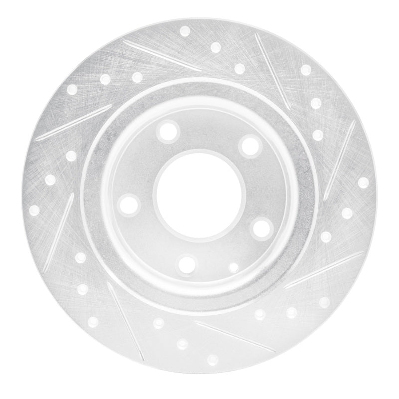 DFC 14-21 Mazda 6 Rear Left Drilled & Slotted Silver Brake Rotor