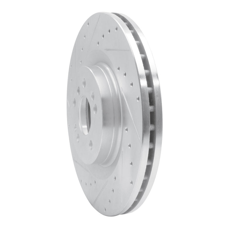 DFC 06-12 Mercedes-Benz R350 Front Left Drilled & Slotted Silver Brake Rotor