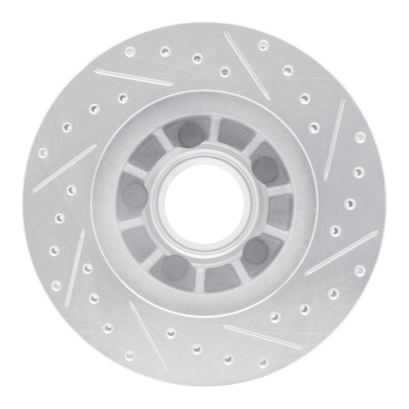 R1 95-97 Ford Ranger (USA/Canada) Front Left Drilled & Slotted Silver Brake Rotor