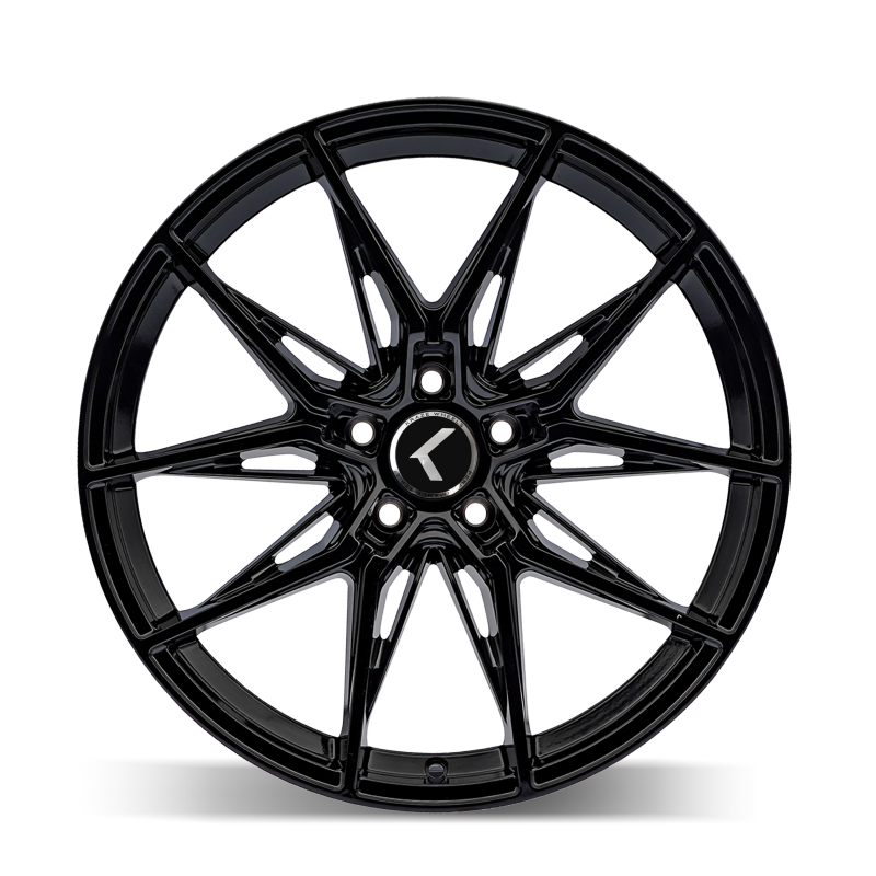 Kraze KR196 Evolve 22x9 / 5x112 BP / 35mm Offset / 66.56mm Hub Gloss Black Wheel