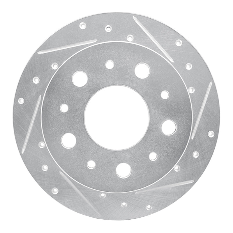 R1 14-21 Ram Promaster 2500 Rear Right Drilled & Slotted Silver Brake Rotor