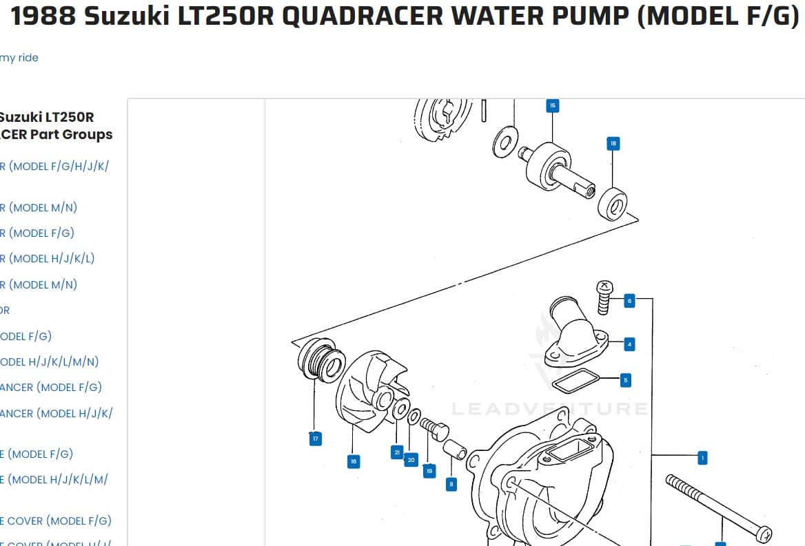 MSV Racing Suzuki LT250 Quadracer High Flow Impeller – OptiFlo Cooling Upgrade image 2