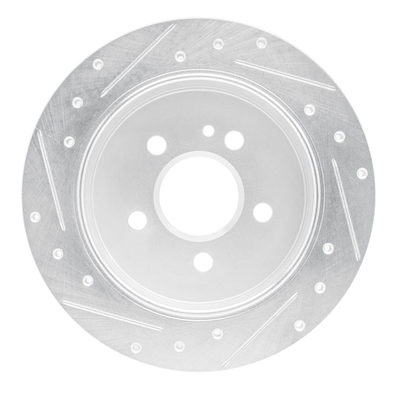 DFC 98-05 Mercedes-Benz ML350 Rear Right Drilled & Slotted Silver Brake Rotor