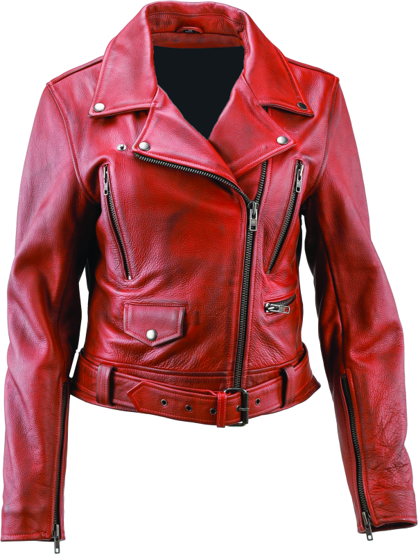 Kuryakyn Leather By River Road Arabian Spice Leather Jacket Red Womens - 2XL