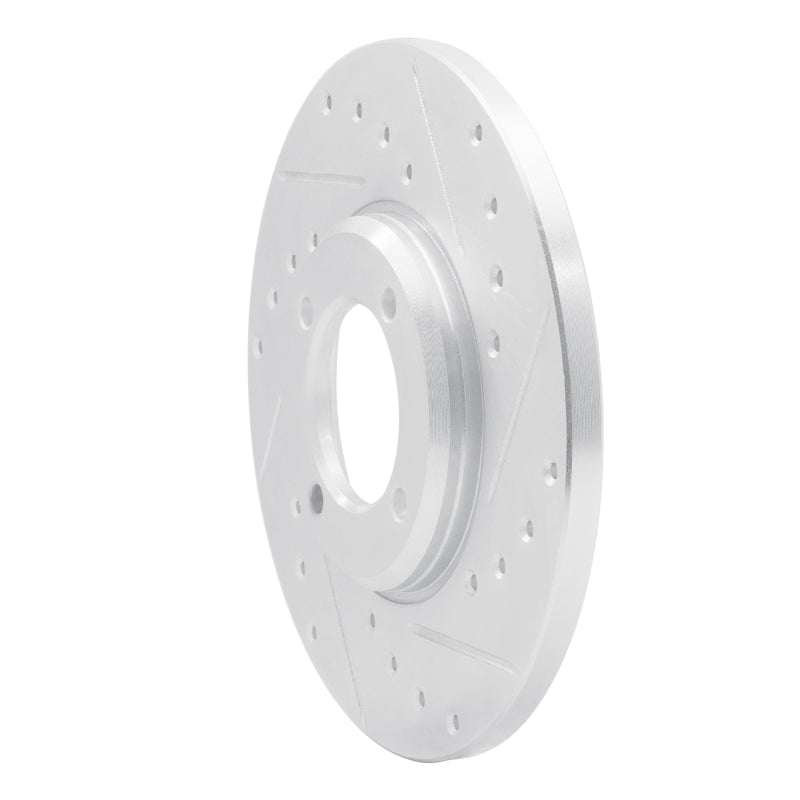 R1 63-86 Ford Cortina Front Right Drilled & Slotted Silver Brake Rotor