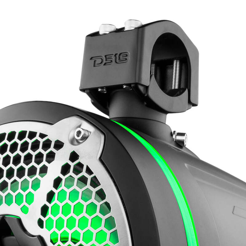DS18 Marine And Psports Towers w/ Built In 10in 1in Driver 300 Watts RMS RGB LED Lights Black