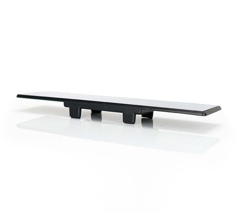 NRG 270mm Wide Panorama Clip-on Rearview Mirror - Flat w/ White Tint