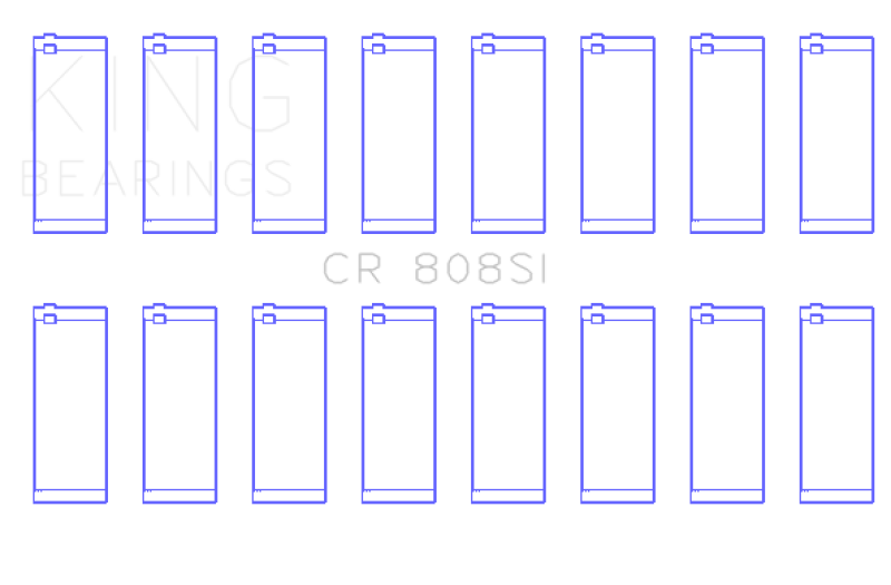 King Engine Bearings Chevrolet 369-502 GEN IV/V/VI (Size +0.60) Rod Bearing Set