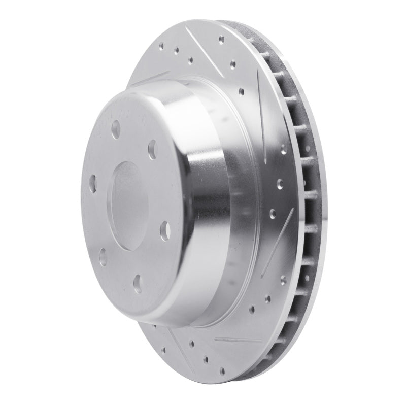 DFC 00-14 Cadillac Escalade EXT Rear Right Drilled & Slotted Silver Brake Rotor