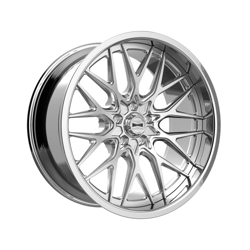 Ridler 681 22x9 / 5x127 BP / 0mm Offset / 83.82mm Hub Brushed w/ Polished Lip Wheel