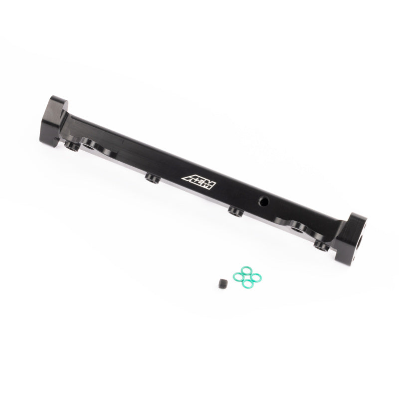 AEM 03-06 Evo 8 & 9 Black Fuel Rail