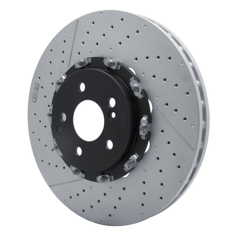 R1 07-25 Mercedes-Benz CLS63 AMG Front Drilled & Slotted Carbon Alloy GeoMET Rotor