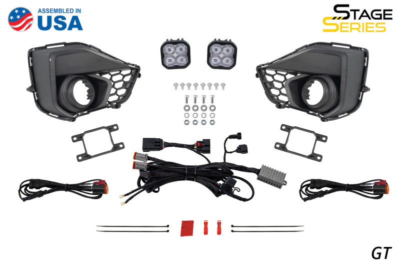 Diode Dynamics 2030 Ford Mustang EcoBoost SS3 Add-On Fog Lamp Kit Yellow Max