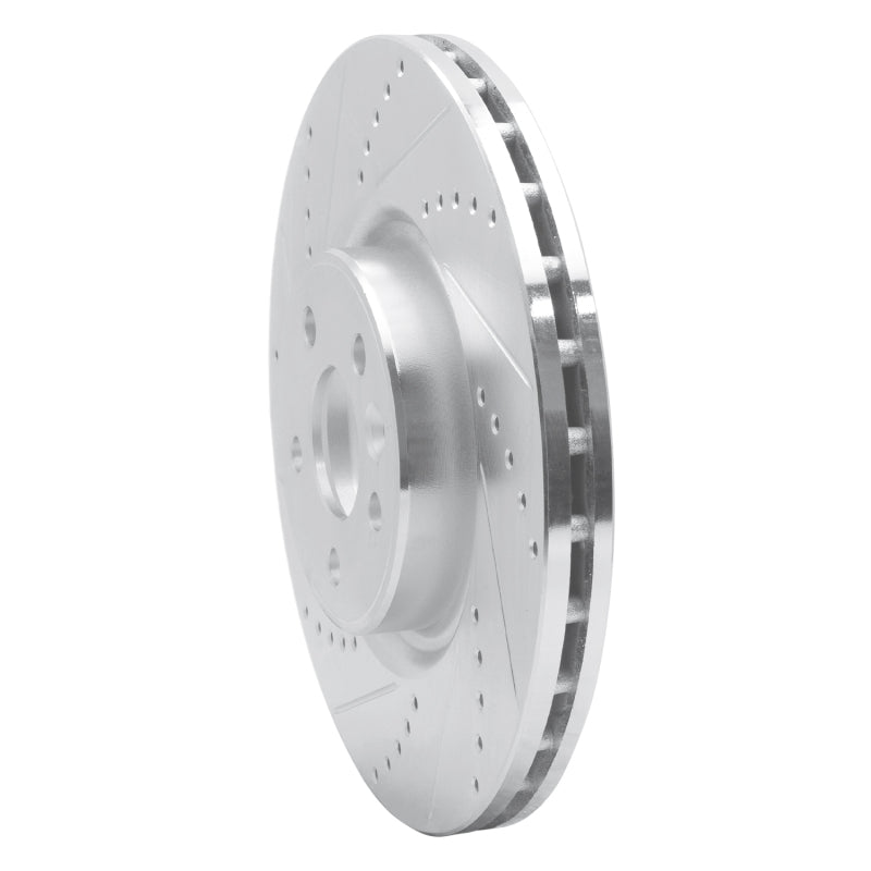 DFC 07-16 Volvo S80/S60 Front Left Drilled & Slotted Silver Brake Rotor