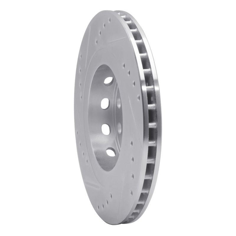 DFC 04-05 Audi ALLROAD Rear Right Drilled & Slotted Silver Brake Rotor