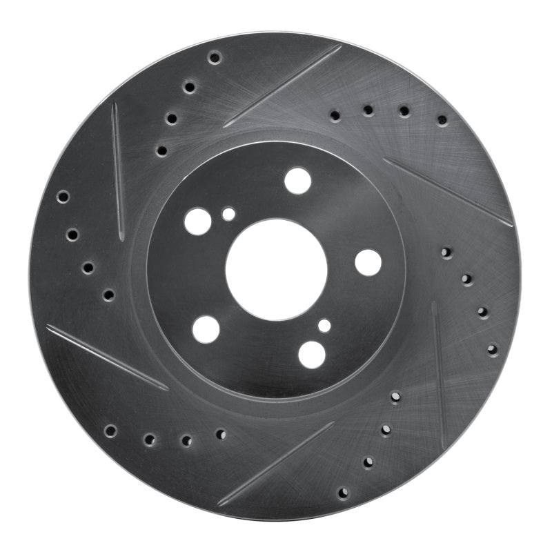 R1 09-15 Toyota Corolla (Mexico) Front Left Drilled & Slotted Silver Brake Rotor