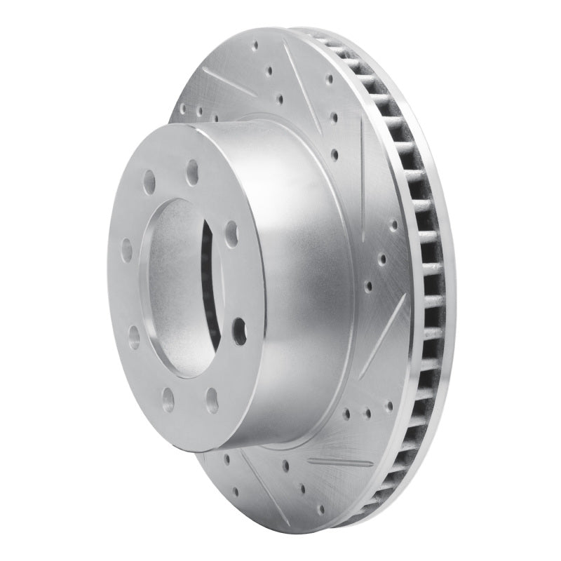R1 03-08 Dodge Ram 4000 (Mexico) Front Right Drilled & Slotted Silver Brake Rotor