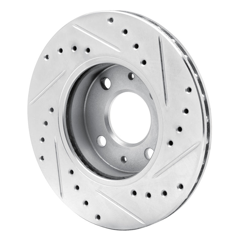 DFC 88-06 Nissan Pulsar NX Front Left Drilled & Slotted Silver Brake Rotor