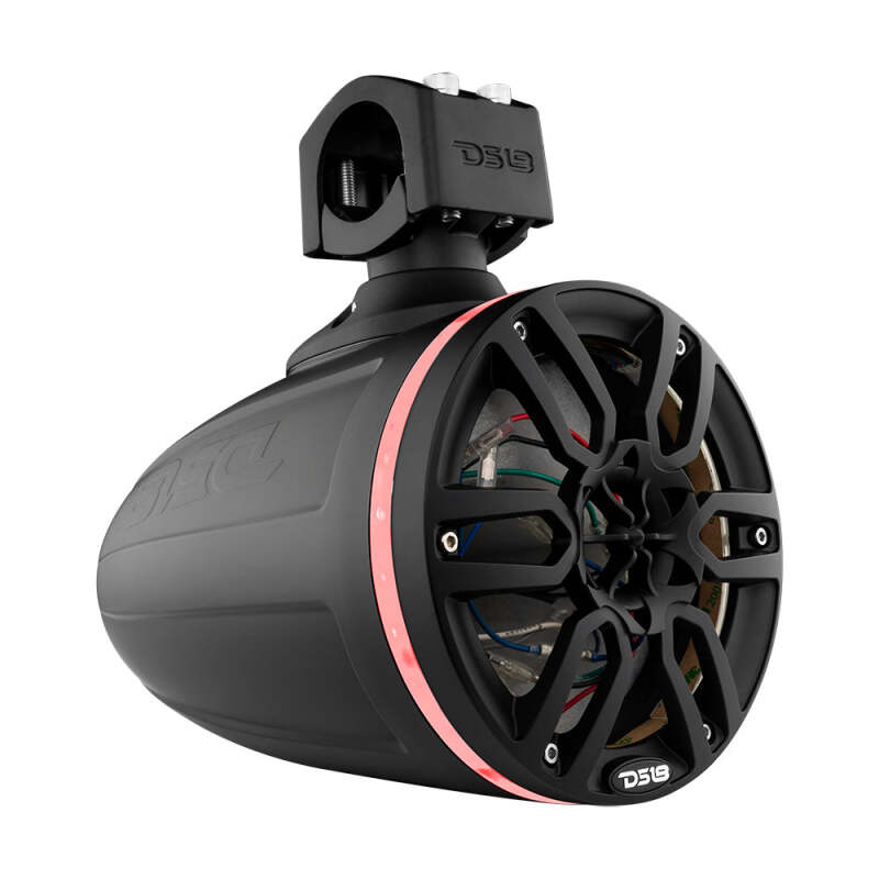 DS18 Marine And Psports Towers Speakers Not Included 6.5in RGB LED Lights Black