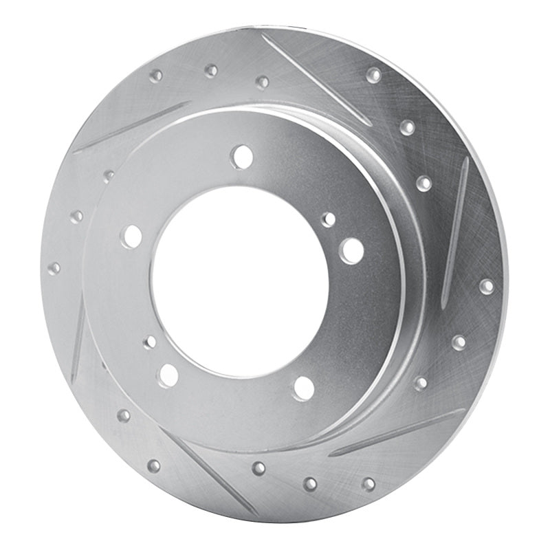 R1 83-98 Chevrolet Tracker Front Left Drilled & Slotted Silver Brake Rotor