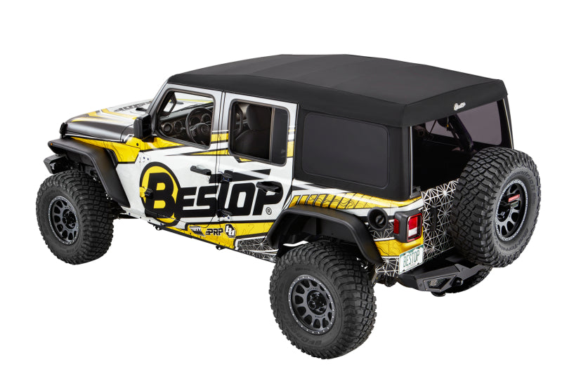 Bestop 18-26 Jeep Wrangler JL 4-Door Supertop Ultra (Premium Black Twill)