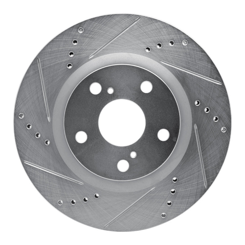 DFC 15-18 Mercedes-Benz C200 (Mexico) Front Left Drilled & Slotted Silver Brake Rotor