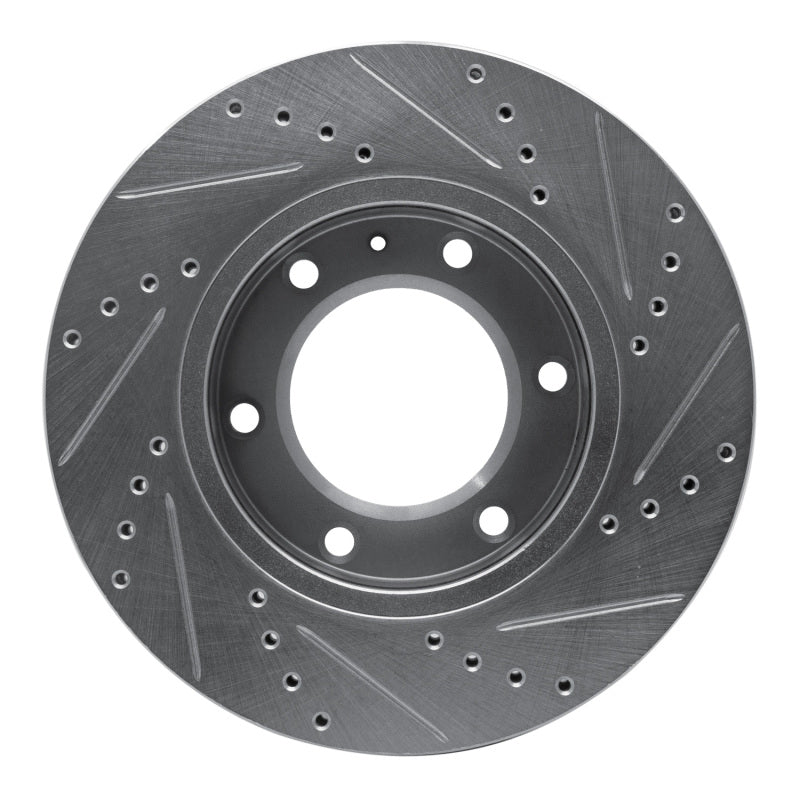 DFC 13-17 Ford Ranger (Mexico) Front Left Drilled & Slotted Silver Brake Rotor