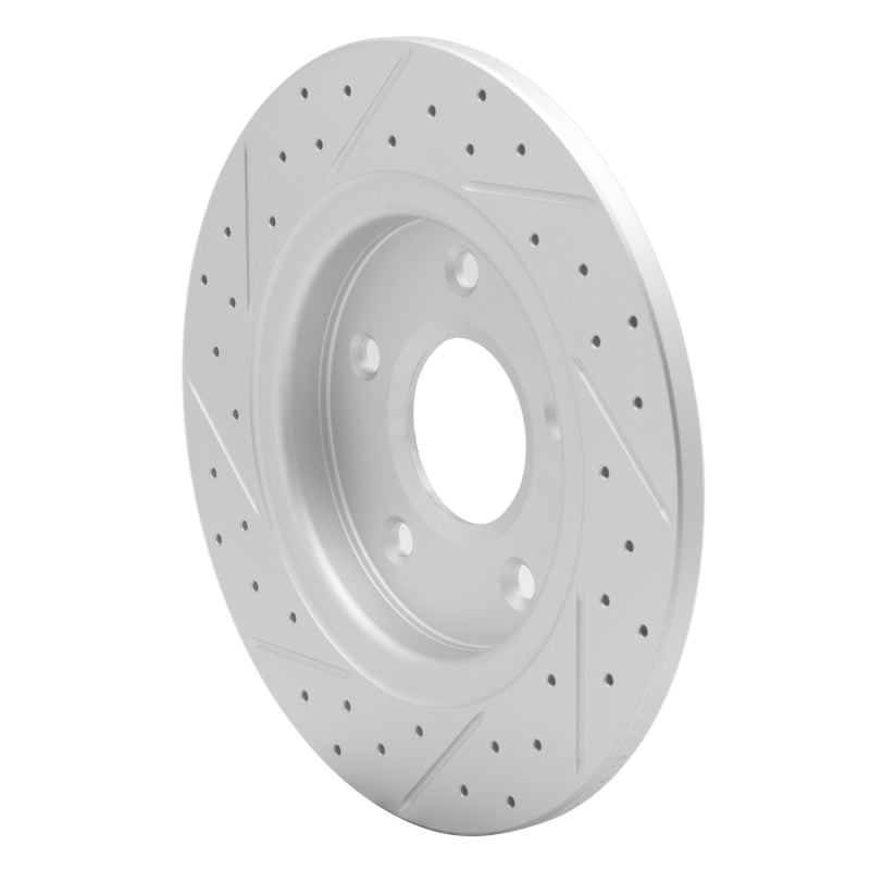 R1 08-16 Chrysler Town & Country Rear Right Drilled & Slotted Geo-Carbon Rotor