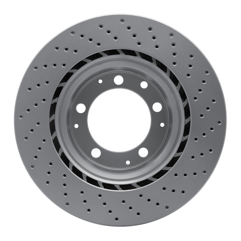 R1 78-89 Porsche 911 Left Rear Drilled GeoSPEC Coated Rotor