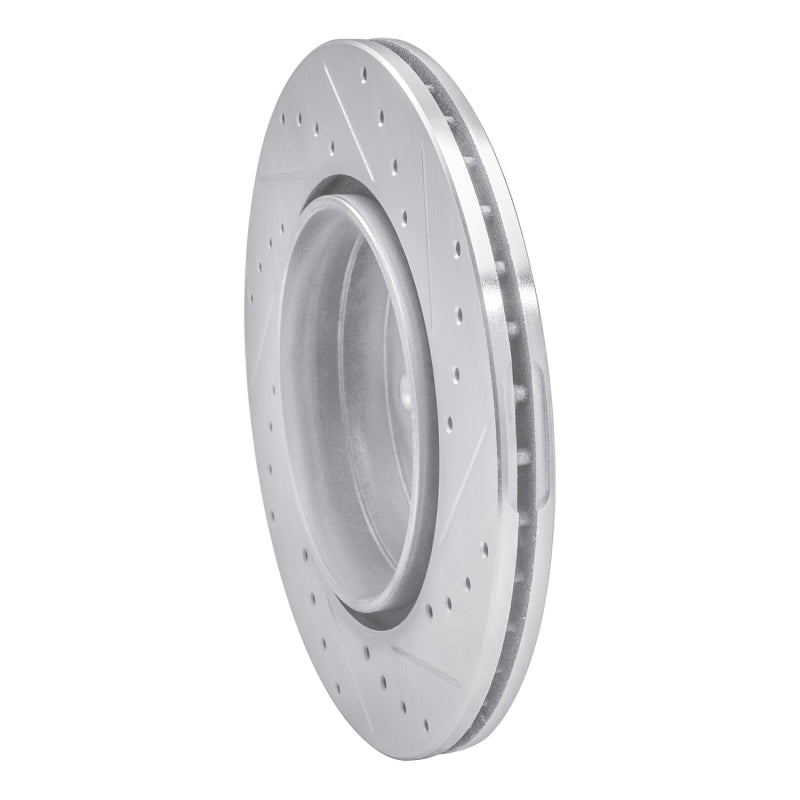 R1 92-99 Mercedes-Benz 600SEL Rear Left Drilled & Slotted Silver Brake Rotor