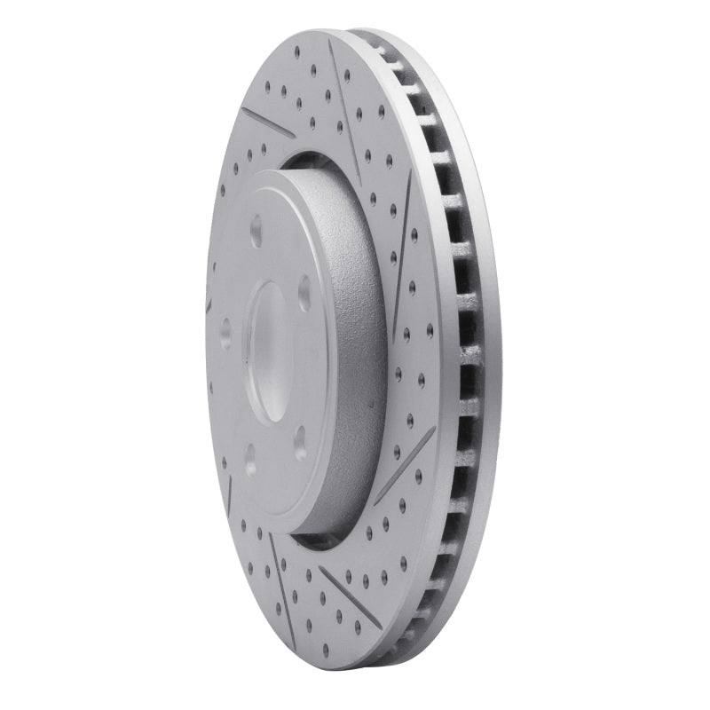 R1 11-22 Dodge Durango Front Right Drilled & Slotted Geo-Carbon Rotor