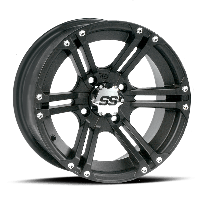 ITP SS 212 12x7 / 4x110 BP / 2+5 Offset Black Wheel