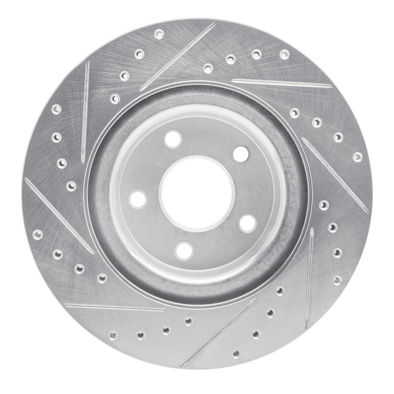 DFC 07-10 Chevrolet Cobalt Front Right Drilled & Slotted Silver Brake Rotor