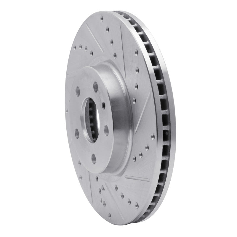 R1 13-20 Ford Special SERVICE POLICE Sedan Front Right Drilled & Slotted Silver Brake Rotor