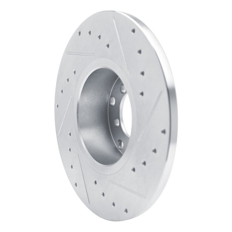 R1 65-73 Mercedes-Benz 250SEC Front Left Drilled & Slotted Silver Brake Rotor