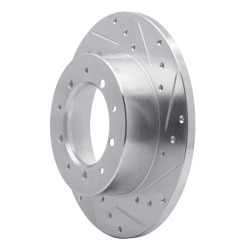DFC 74-16 Land Rover Defender 90 Rear Right Drilled & Slotted Silver Brake Rotor