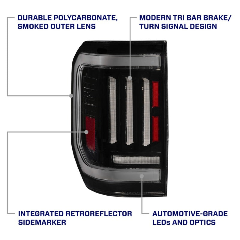 Form Lighting 22-24 Ford Maverick LED Tail Lights Red (pair)