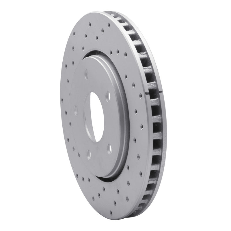 DFC 08-16 Chrysler Town & Country Front Left Drilled Geoperformance Rotor