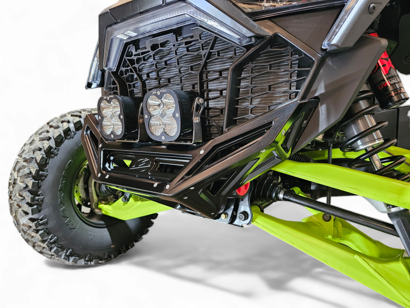 Elektric Offroad 2022-2025 Polaris Rzr Pro R/ Pro S/Turbo R Billet Front Winch Bumper Anodized Black