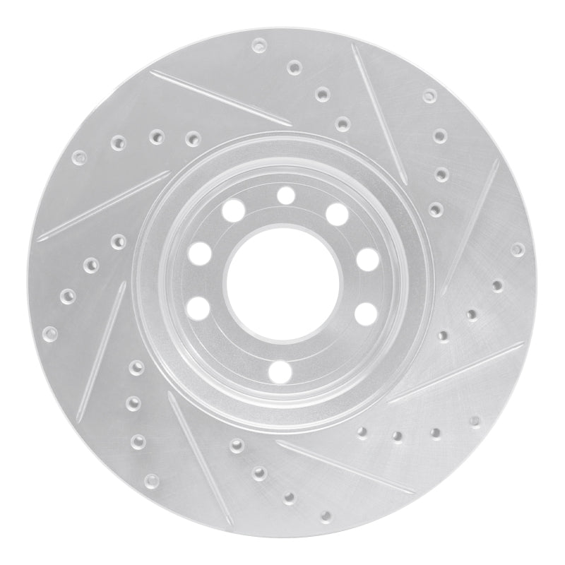 R1 03-11 Cadillac BLS (Mexico) Front Left Drilled & Slotted Silver Brake Rotor