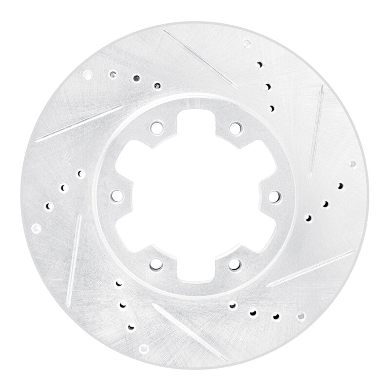 R1 02-24 Nissan NV350 UrVan (Mexico) Front Right Drilled & Slotted Silver Brake Rotor
