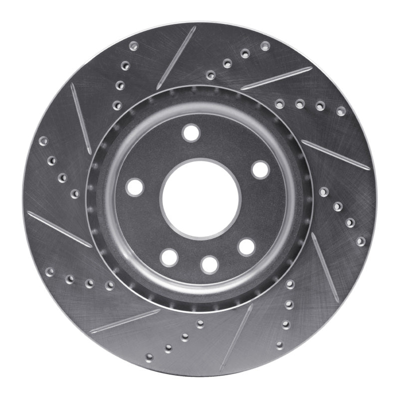 DFC 12-25 Chrysler Pacifica Front Right Drilled & Slotted Silver Brake Rotor