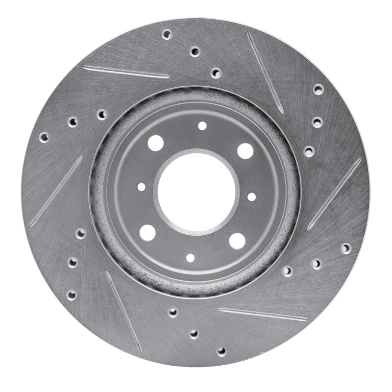 R1 15-20 Honda Fit (Mexico) Front Left Drilled & Slotted Silver Brake Rotor