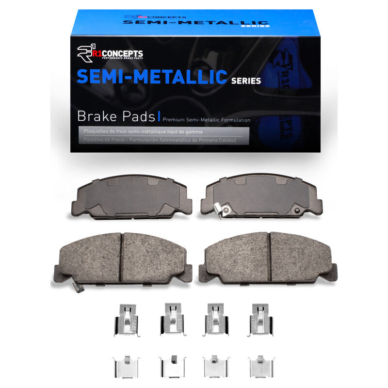 R1 1984-2000 Honda Accord Hatchback Front R1 Semi Met Pads & Hardware Kit