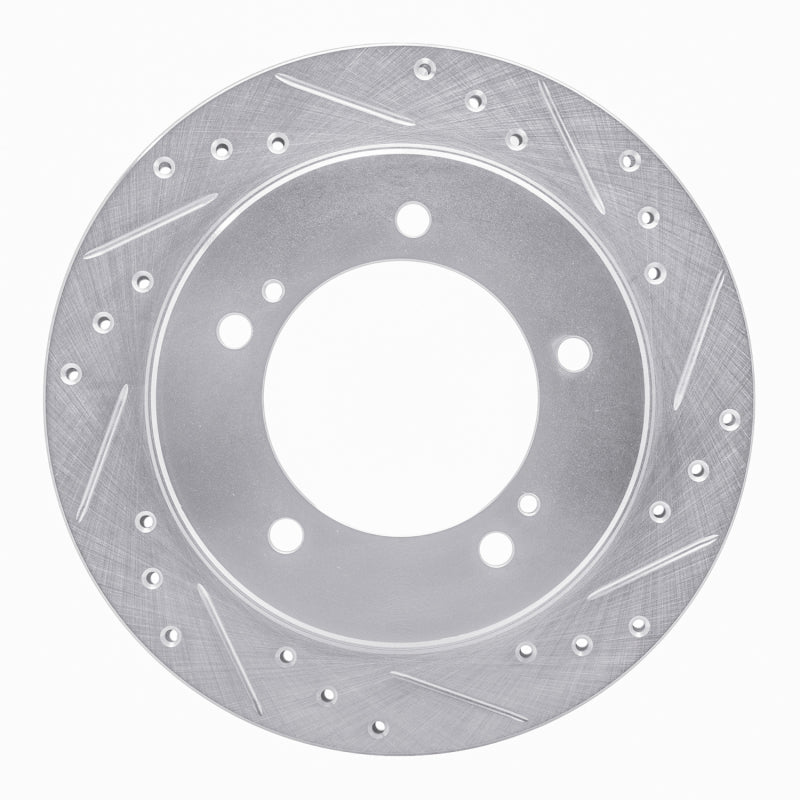 R1 91-98 Chevrolet Tracker Front Right Drilled & Slotted Silver Brake Rotor